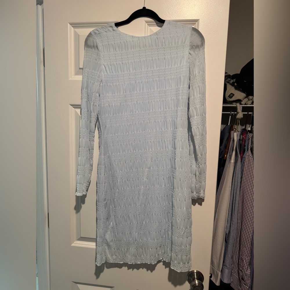 Pale blue dress